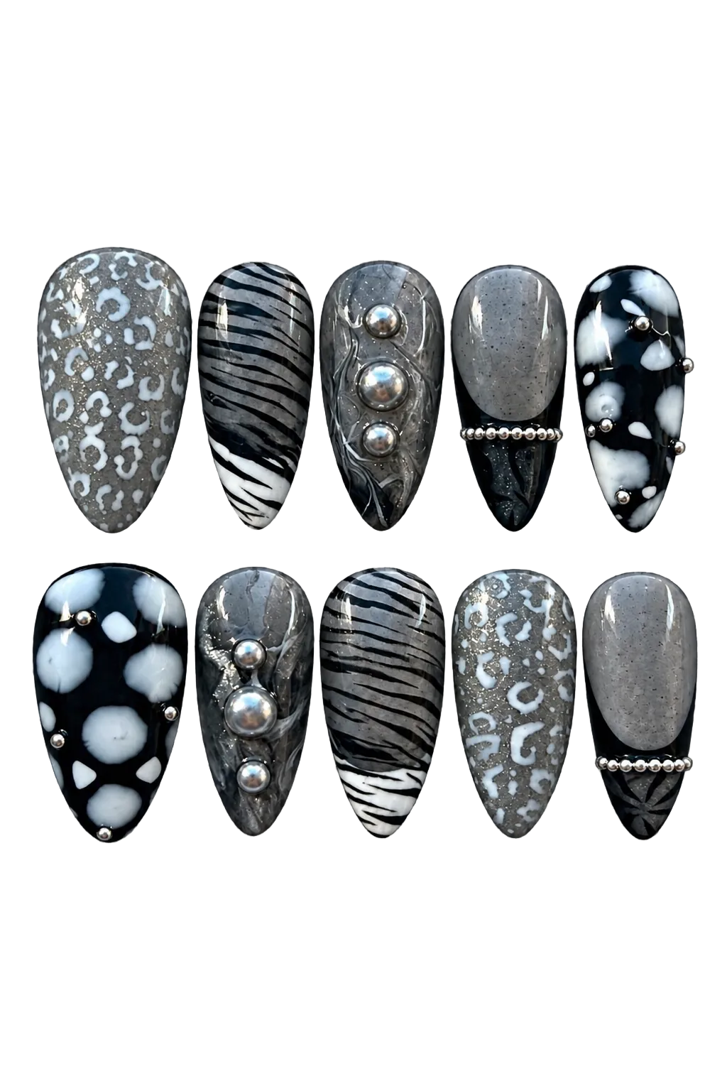 SILVER INSTINCT reusable gel press-on nails, product view 4
