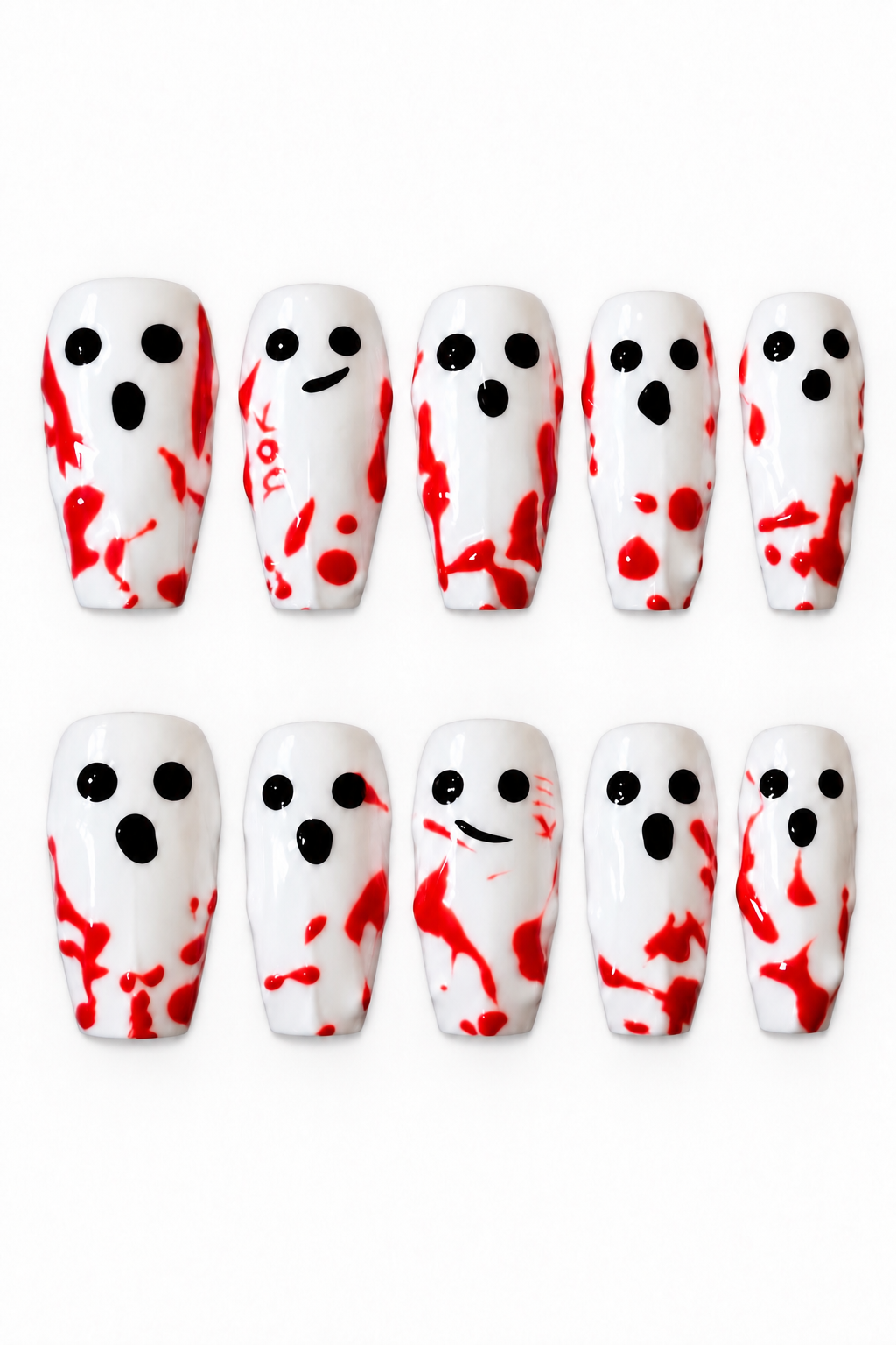 BLOODY GHOSTS reusable gel press-on nails, product view 9