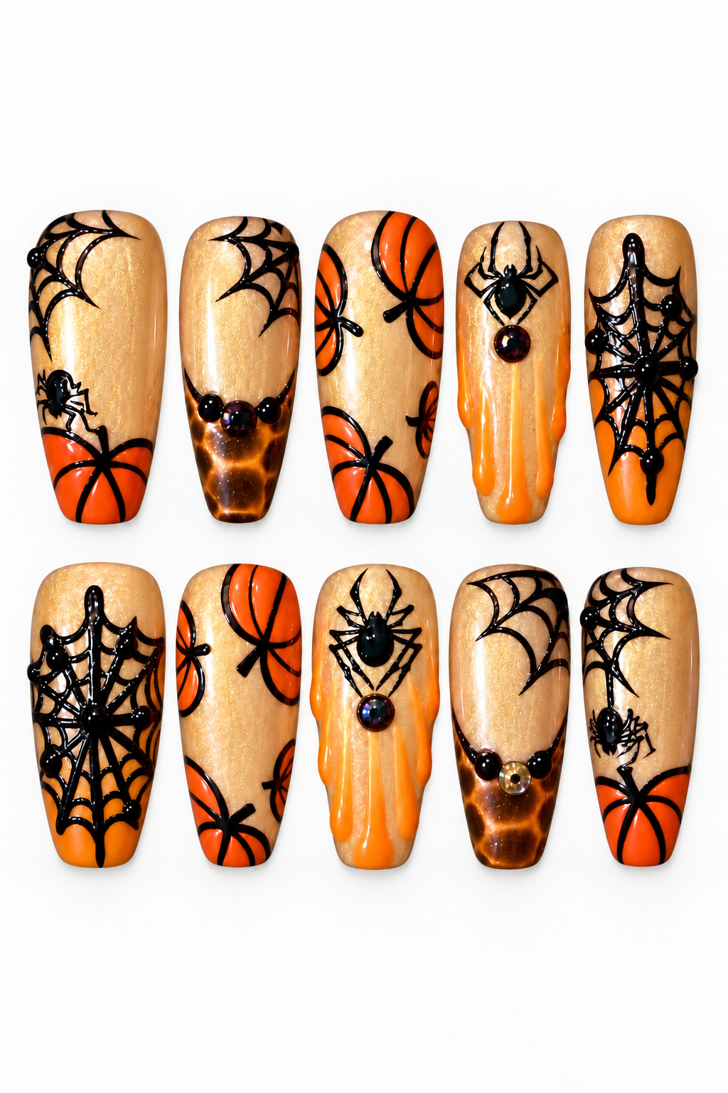 PUMPKIN VENOM reusable gel press-on nails, product view 8