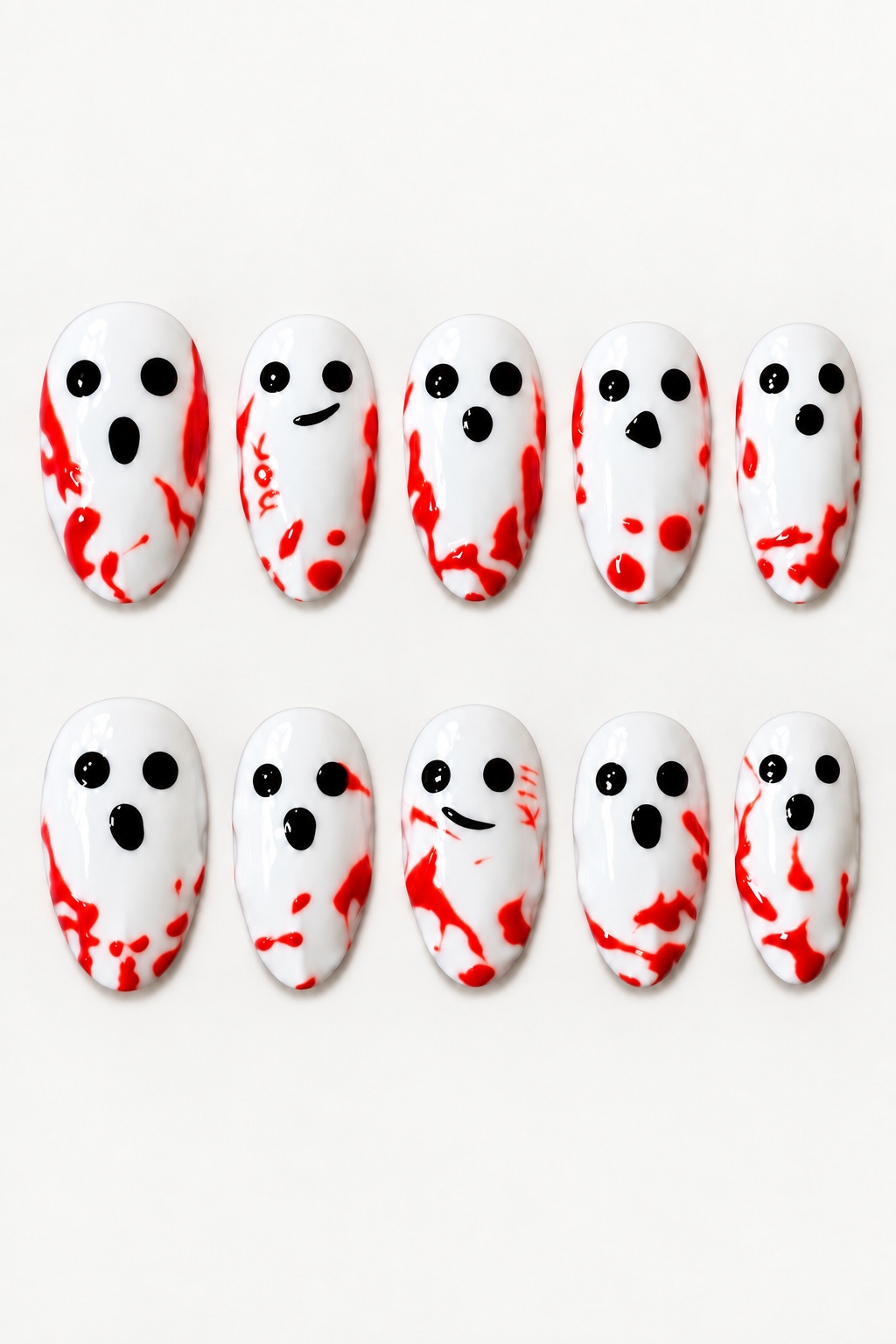 BLOODY GHOSTS reusable gel press-on nails, product view 5