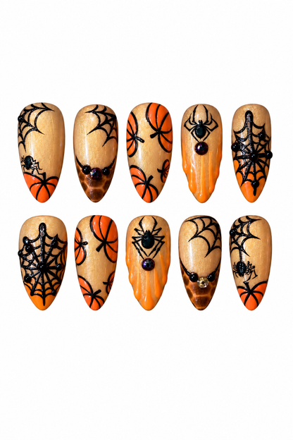 PUMPKIN VENOM reusable gel press-on nails, product view 4