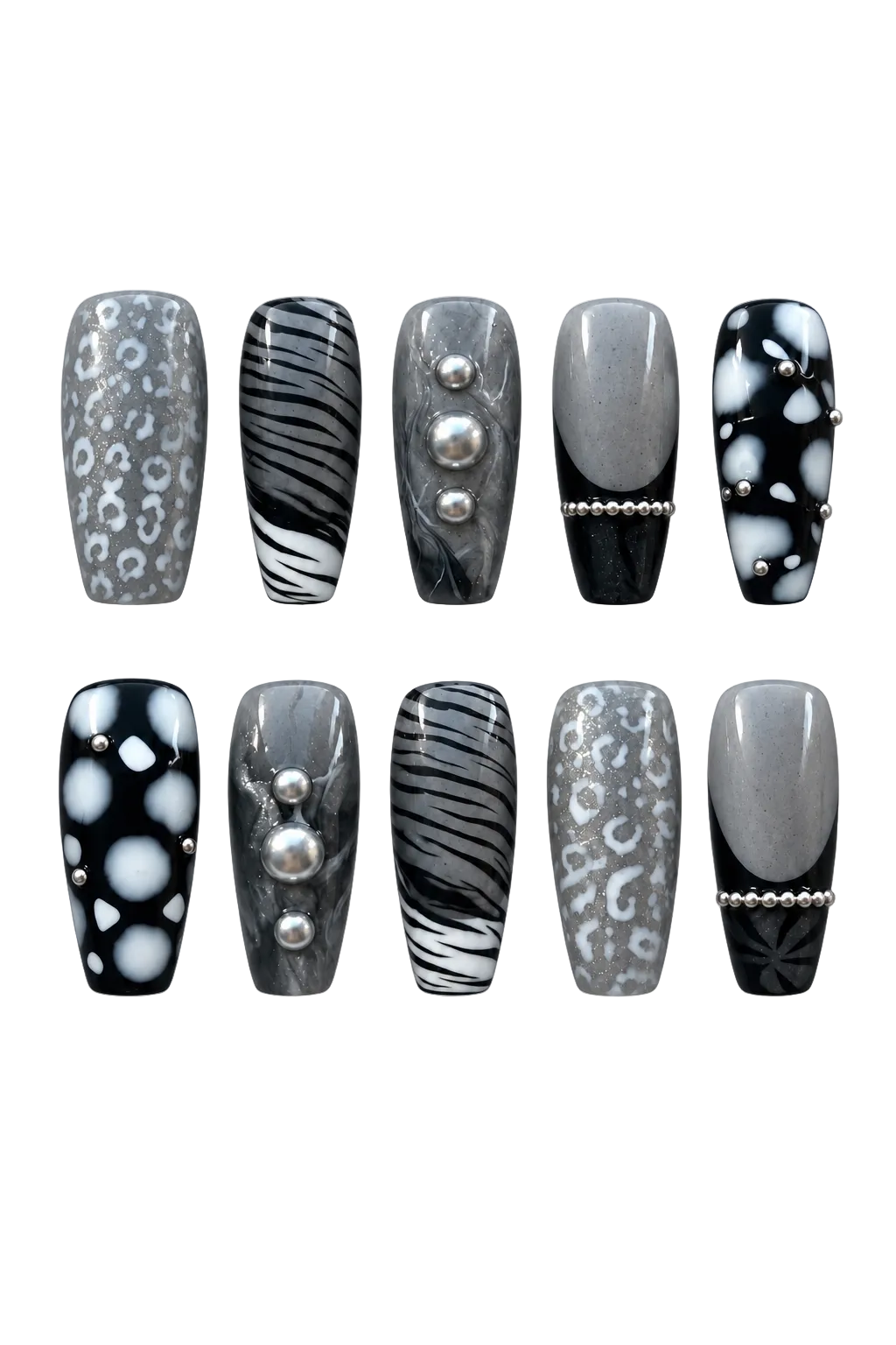 SILVER INSTINCT reusable gel press-on nails, product view 8