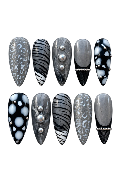 SILVER INSTINCT reusable gel press-on nails, product view 2