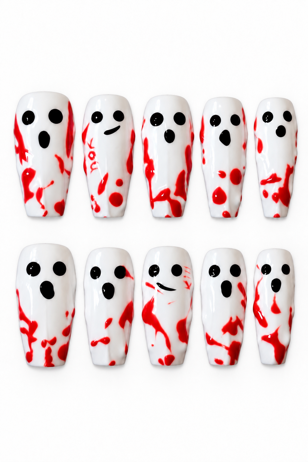BLOODY GHOSTS reusable gel press-on nails, product view 8
