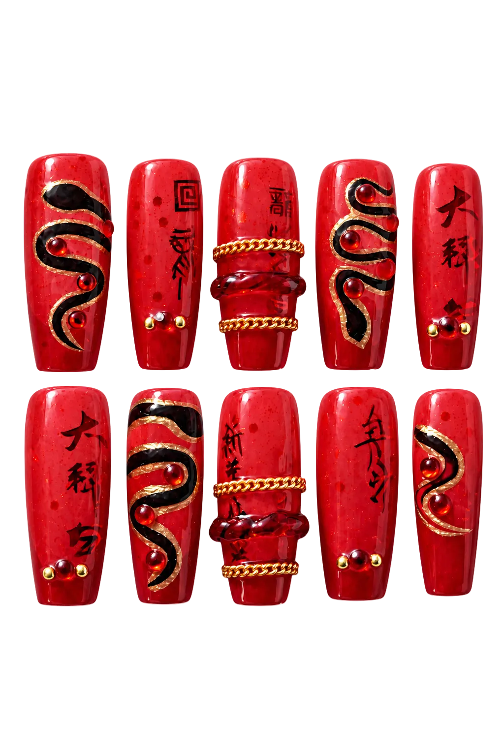 SCARLET RITUAL reusable gel press-on nails, product view 7