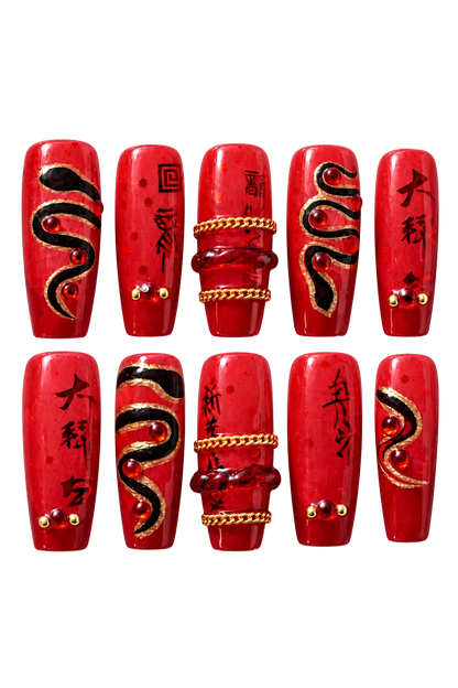 SCARLET RITUAL reusable gel press-on nails, product view 7