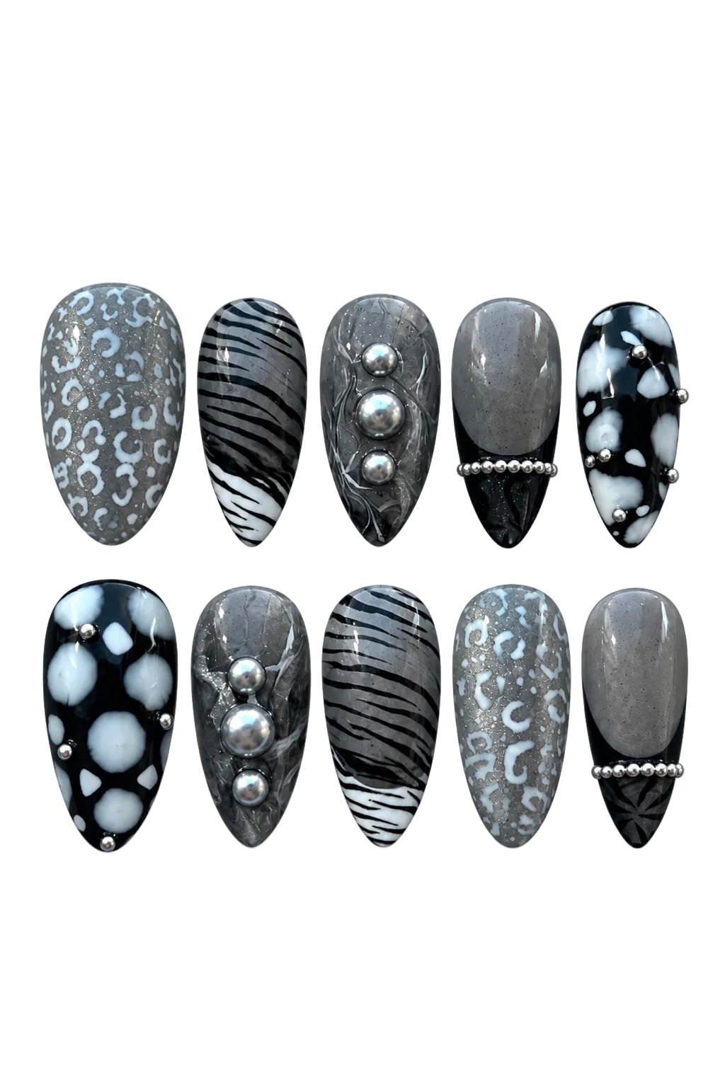 SILVER INSTINCT reusable gel press-on nails, product view 5