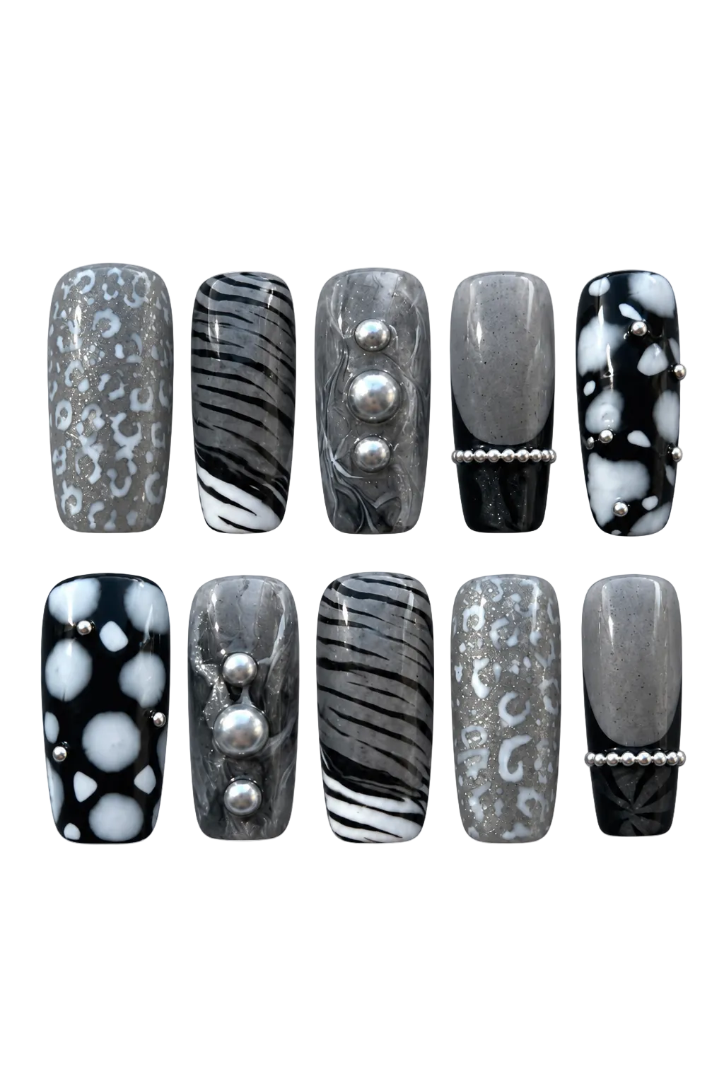 SILVER INSTINCT reusable gel press-on nails, product view 6