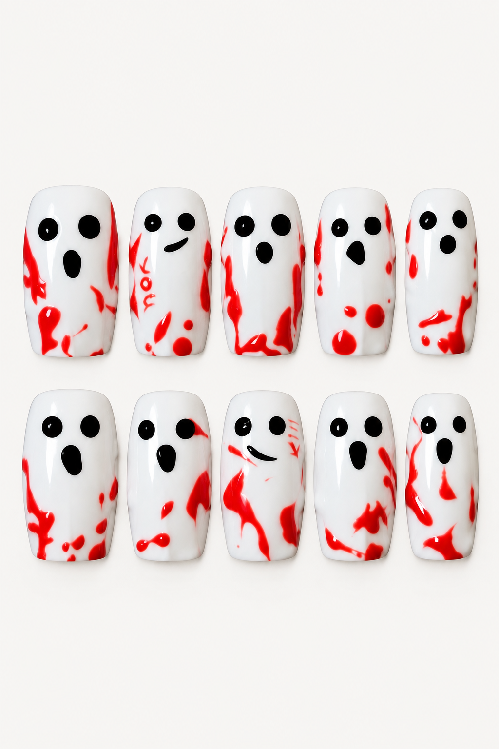 BLOODY GHOSTS reusable gel press-on nails, product view 6