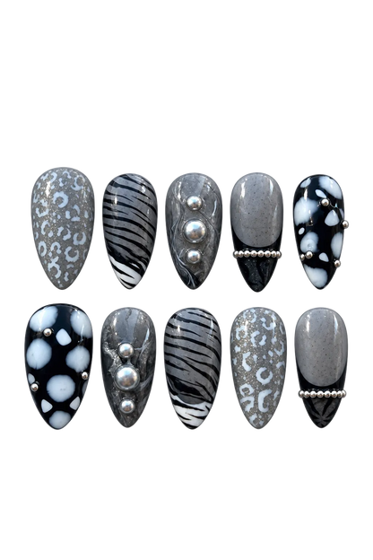 SILVER INSTINCT reusable gel press-on nails, product view 3