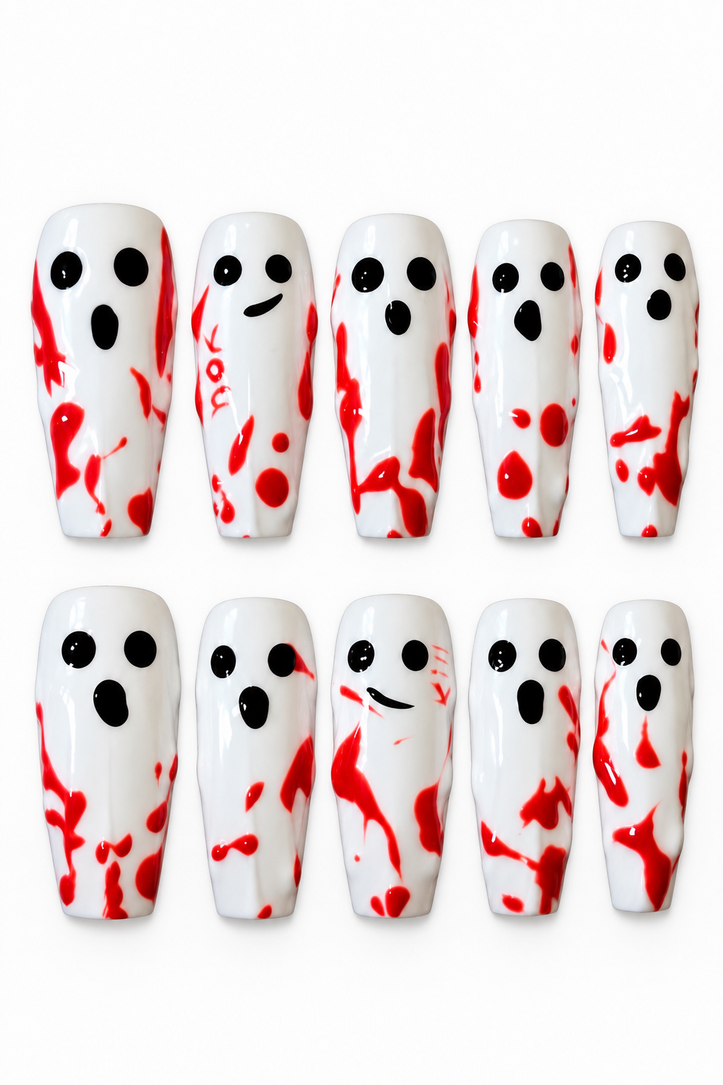 BLOODY GHOSTS reusable gel press-on nails, product view 7