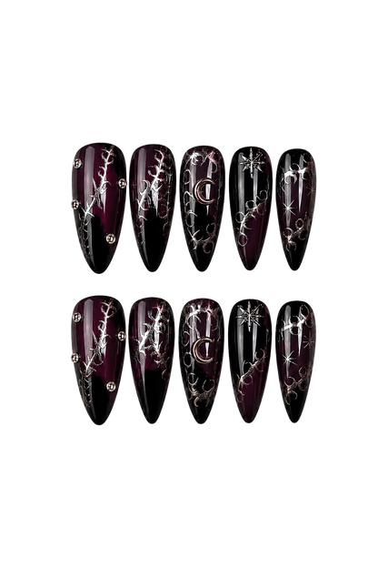 Noria Nails DARK MOON RITUAL luxury press-on nails - 7